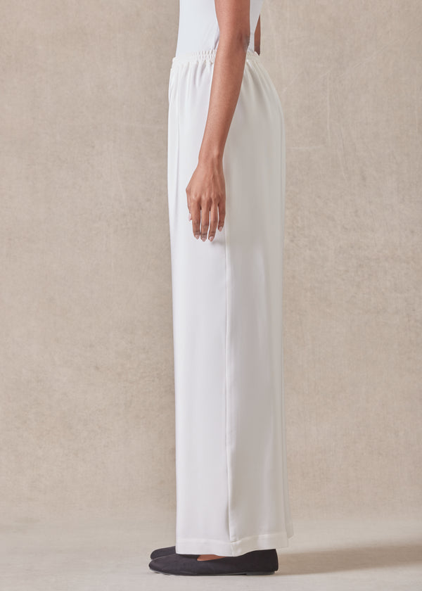 Eskandar Silk Flared Trouser