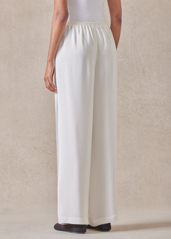 Eskandar Silk Flared Trouser