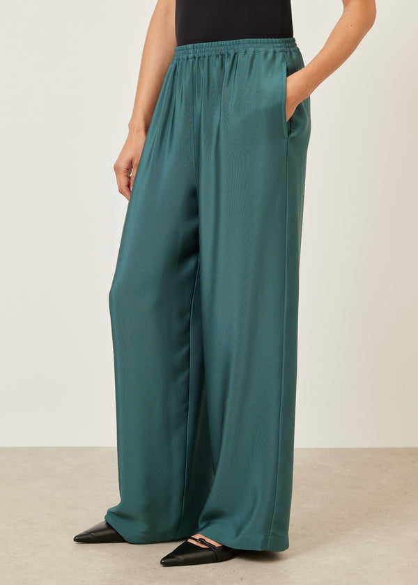 Eskandar Silk Flared Trouser