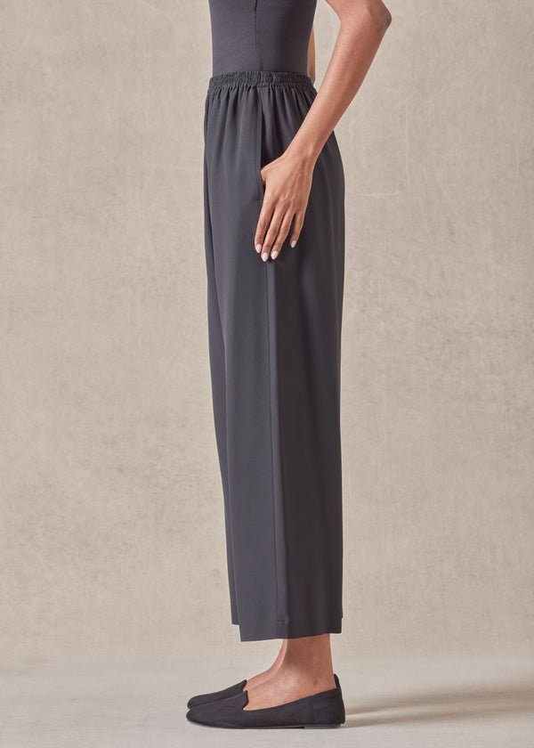 Eskandar Silk Longer Japanese Trouser