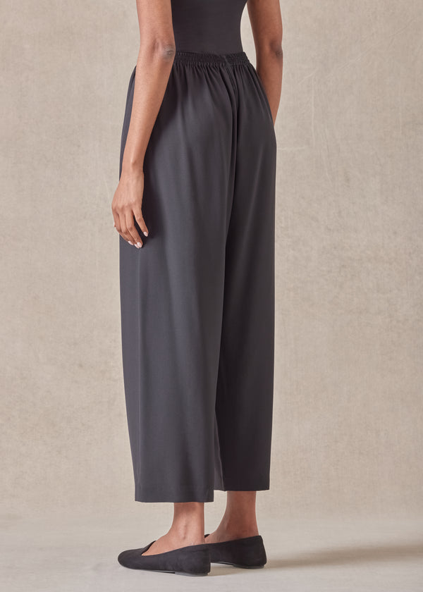 Eskandar Silk Longer Japanese Trouser
