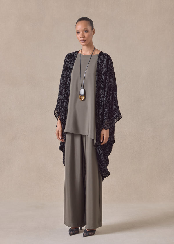 Eskandar Silk Mix Cocoon Jacket Coat