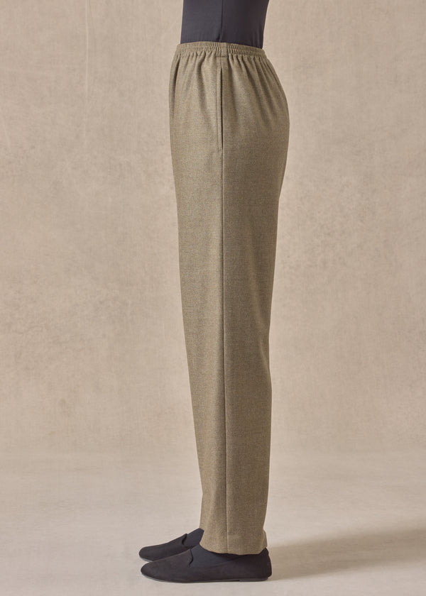 Eskandar Silk Superfine Wool Mix Tapered Trouser