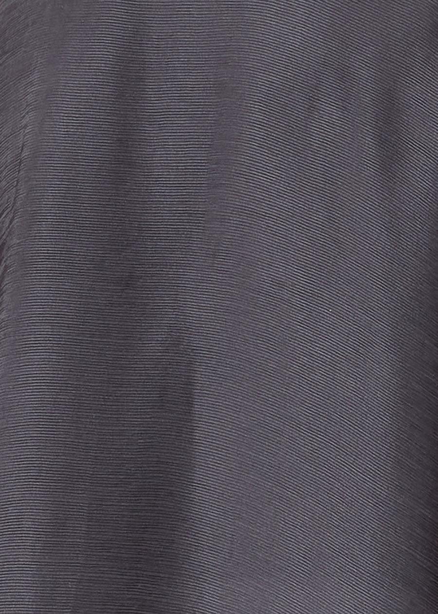 Eskandar Silk Wide A-line Jacket Coat - Long Plus