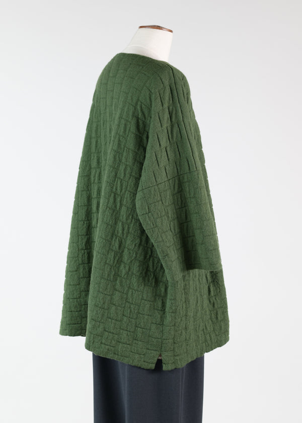 Eskandar Square 3/4 Sleeve Top - Long