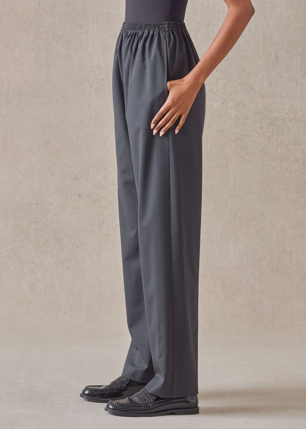 Eskandar Tropical Wool Regular Trouser