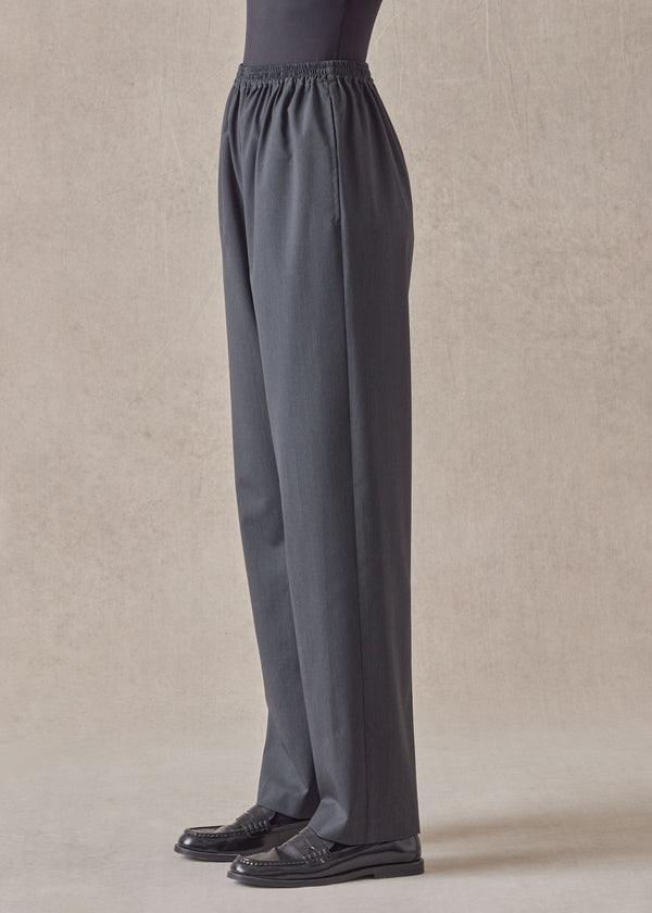 Eskandar Tropical Wool Regular Trouser