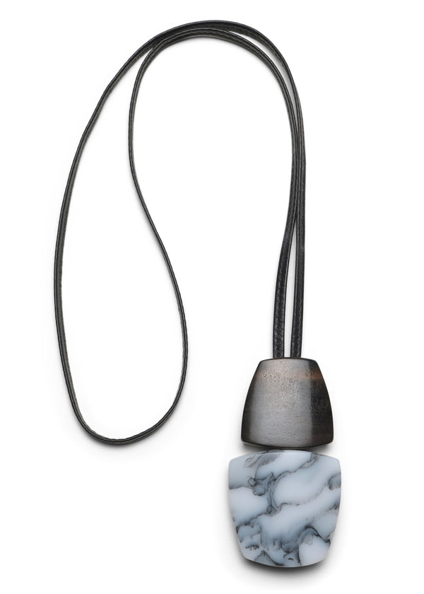 eskandar two part contemporary marbled pendant