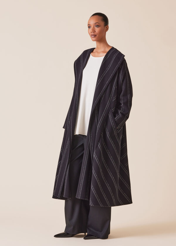 eskandar wool cashmere mix caucasus robe coat