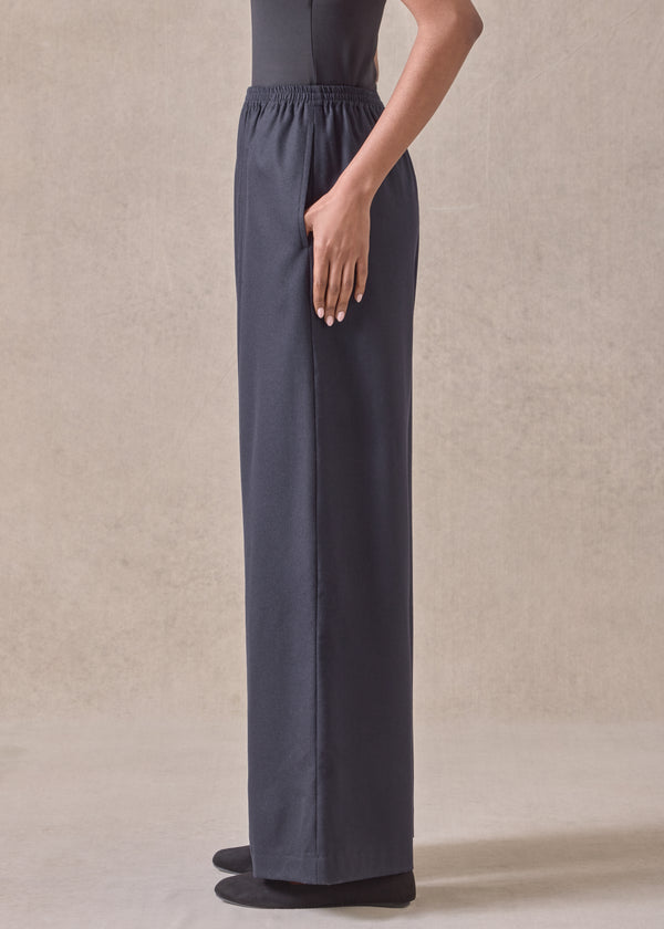 Eskandar Wool Cashmere Mix Flared Trouser