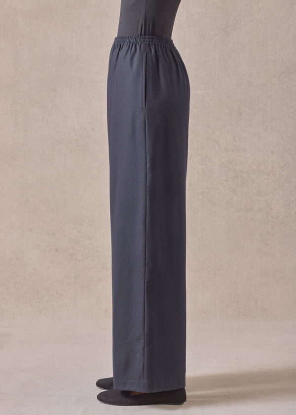 Eskandar Wool Cashmere Mix Flared Trouser