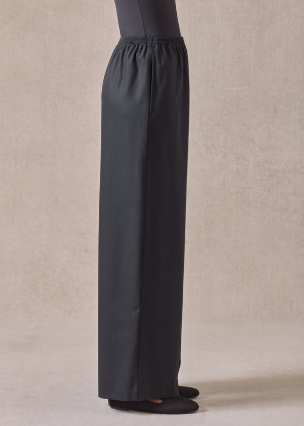 Eskandar Wool Cashmere Mix Flared Trouser