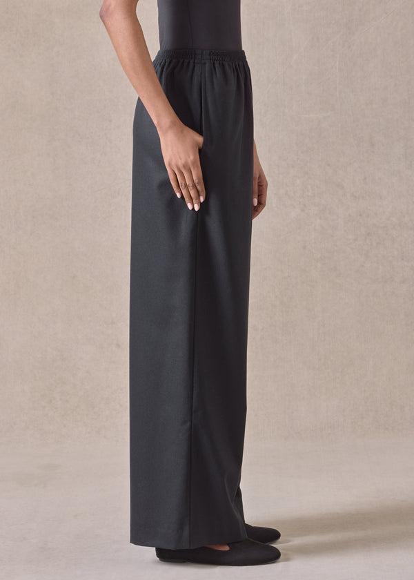 Eskandar Wool Cashmere Mix Flared Trouser