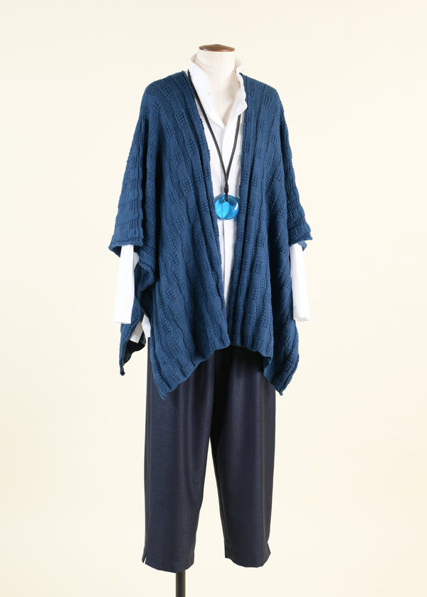 Eskandar Wool Extra Wide Knit Tabard - Mid