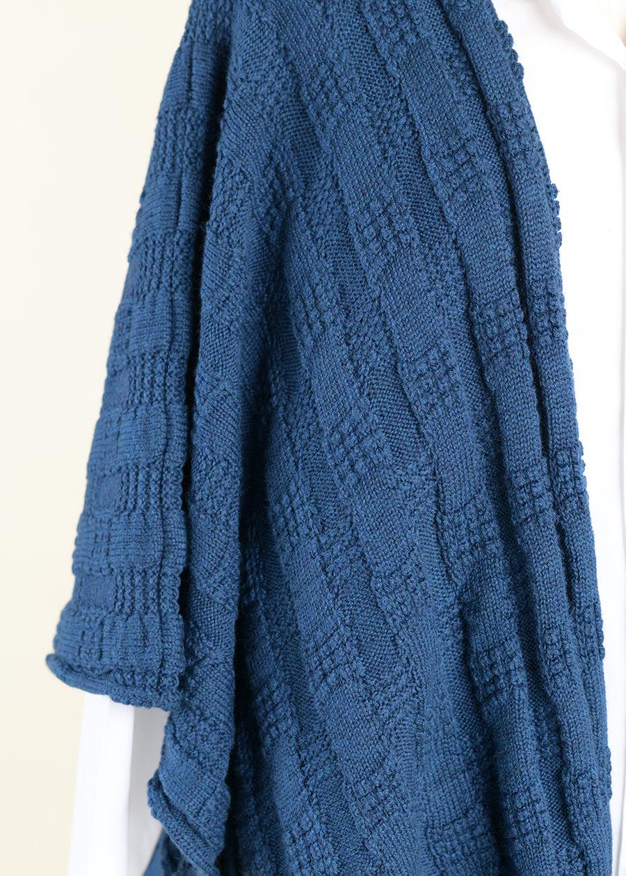 Eskandar Wool Extra Wide Knit Tabard - Mid