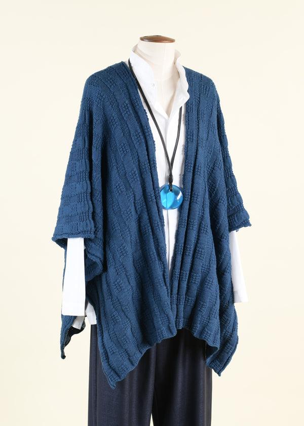 eskandar wool extra wide knit tabard - mid