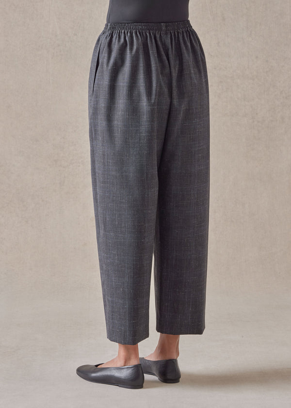 Eskandar Wool Linen Japanese Trouser