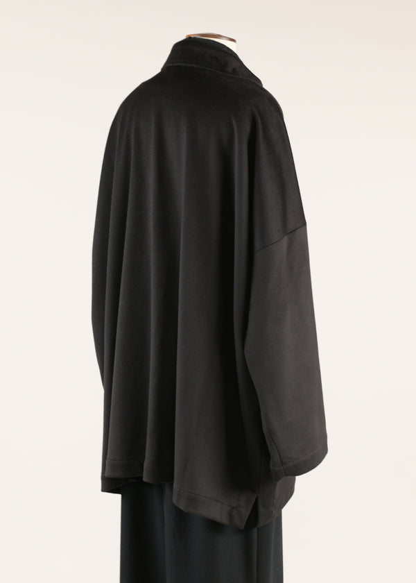 Eskandar Wool Mandarin Coat - Long