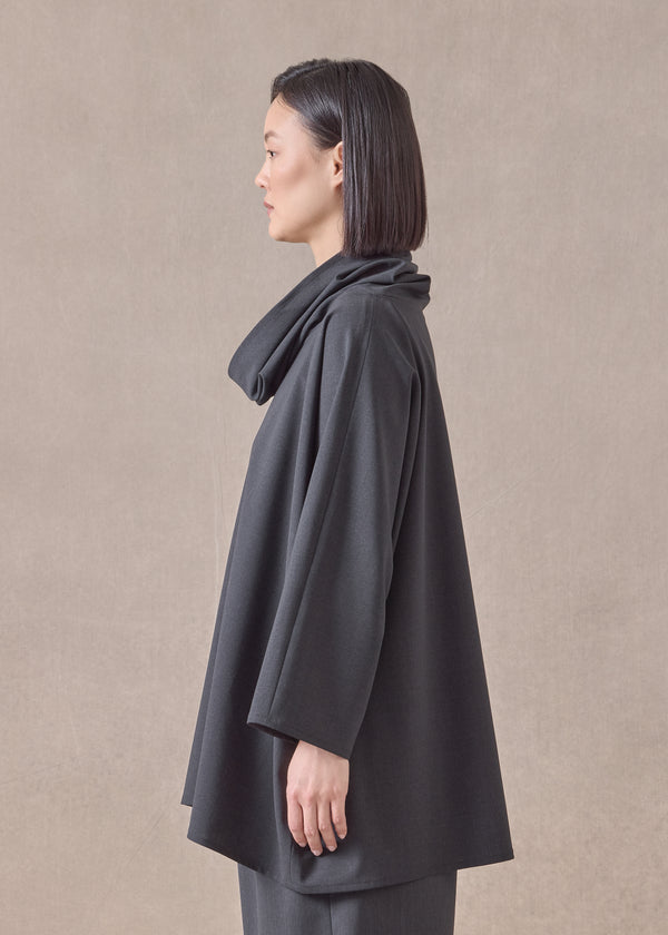 Eskandar Wool Monks Top - Long