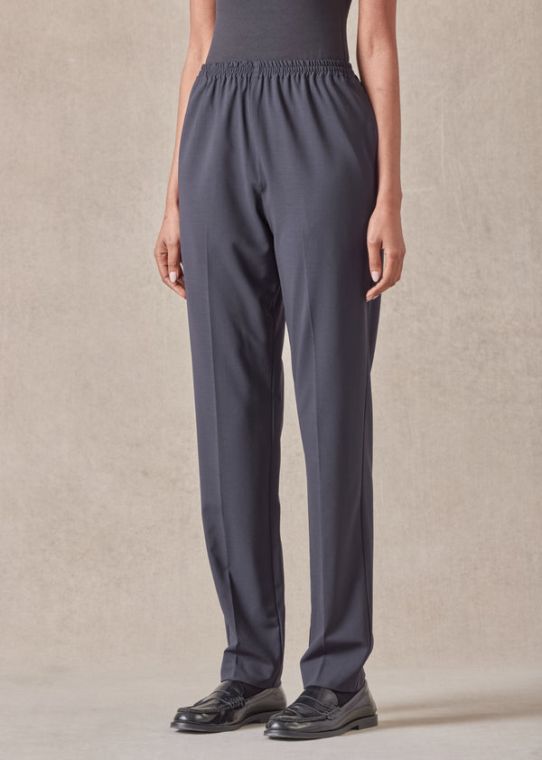 eskandar wool narrow trouser