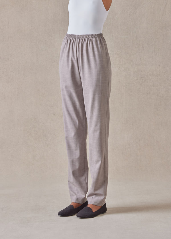 eskandar wool narrow trouser