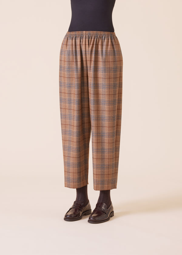 eskandar wool silk mix japanese trouser