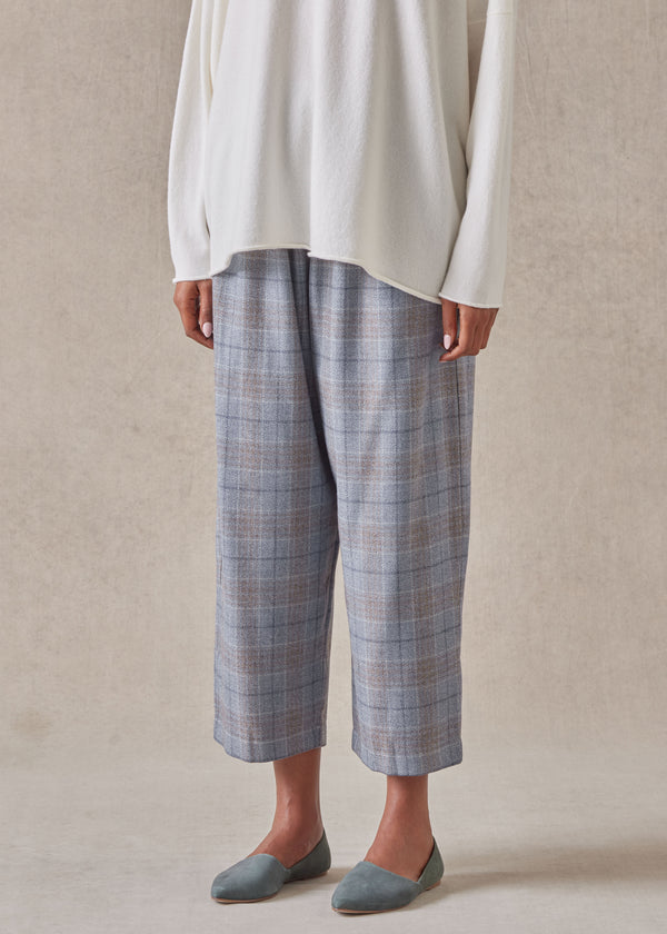 eskandar wool silk mix japanese trouser