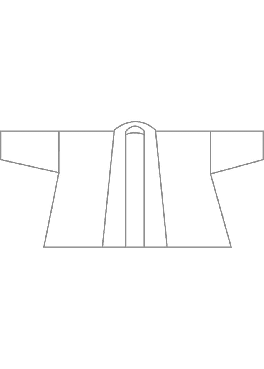 Eskandar Linen Wool Mix Wide A-line Scrunch Shawl Collar Jacket - Mid Plus