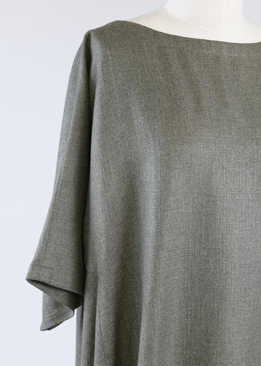 Eskandar Scoop Neck T-shirt Dress W/bias Side Panel