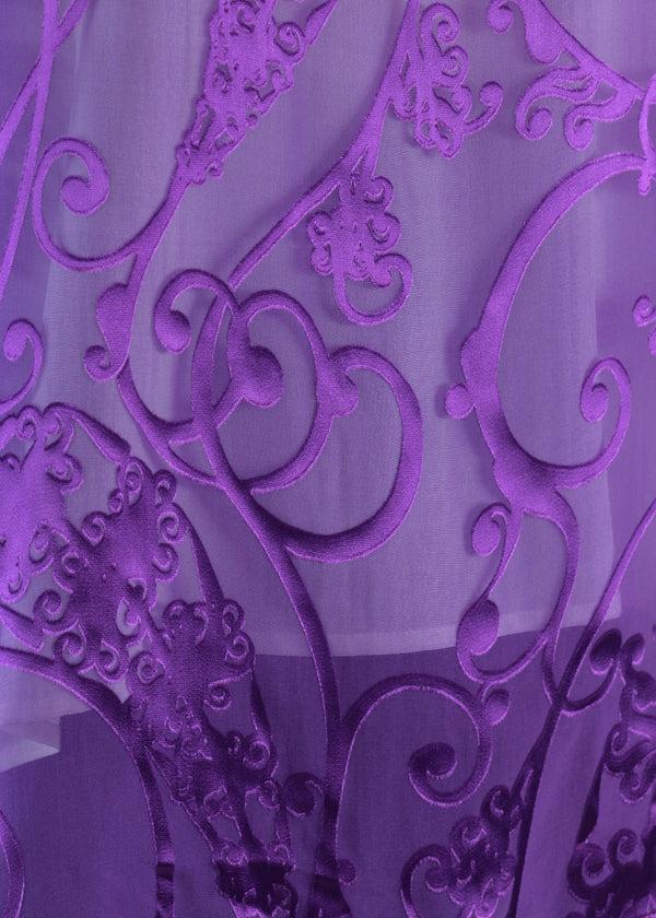 Eskandar Silk Mix 3/4 Sleeve Bateau Neck Tunic - Long