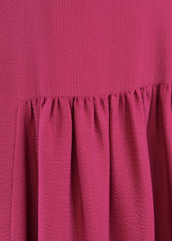 Eskandar Silk Sleeveless Round Neck Dress With 'pleated Panles'