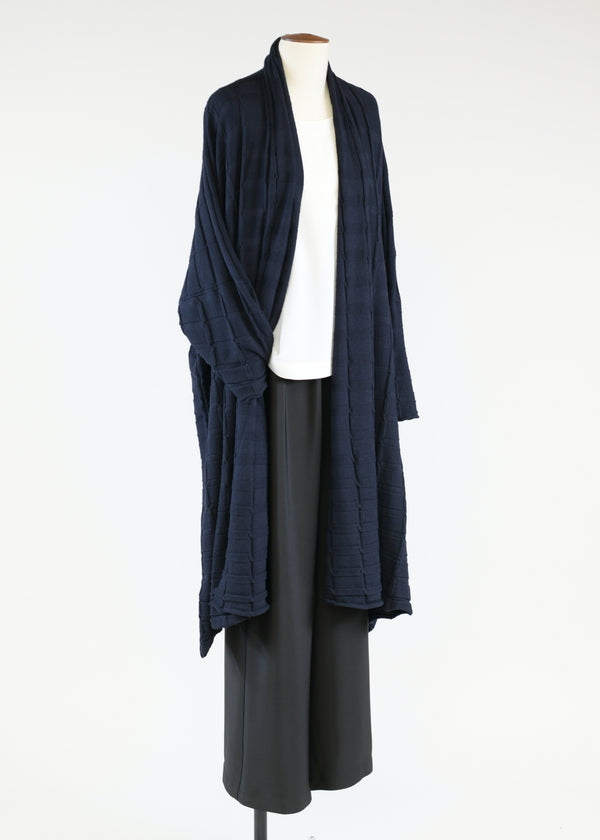 Eskandar Wide Square Shawl Collar Cardi Coat - Very Long