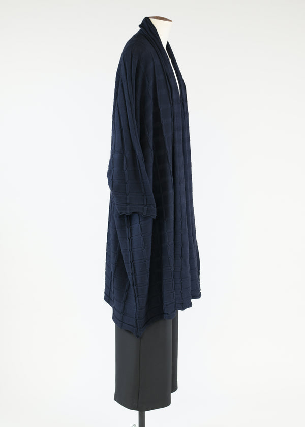 Eskandar Wide Square Shawl Collar Cardi Coat - Very Long