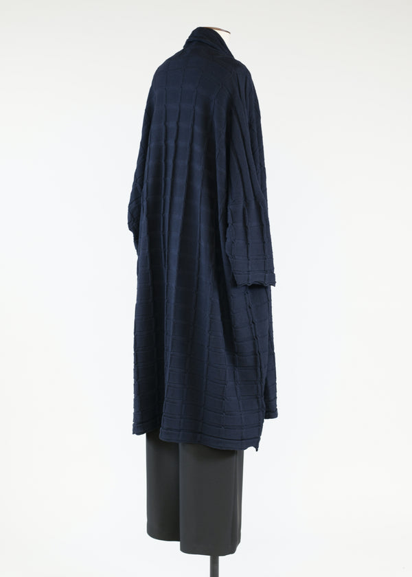 Eskandar Wide Square Shawl Collar Cardi Coat - Very Long