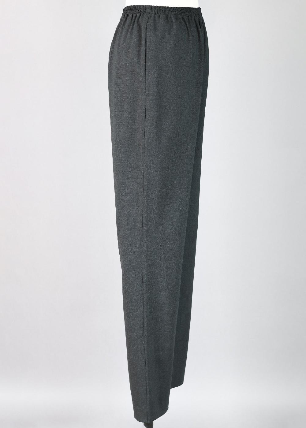 Eskandar Wool Slimmer Regular Trousers With Front Seam Stitch Detail