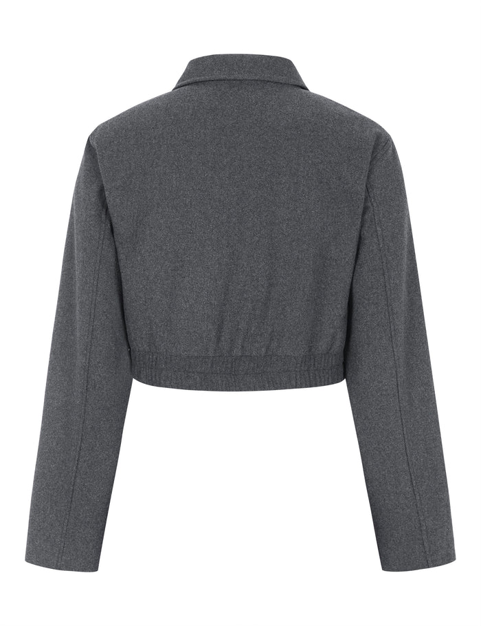 Esmé Studios ESBalmi Short Wool Jacket GRS - Gray Melange