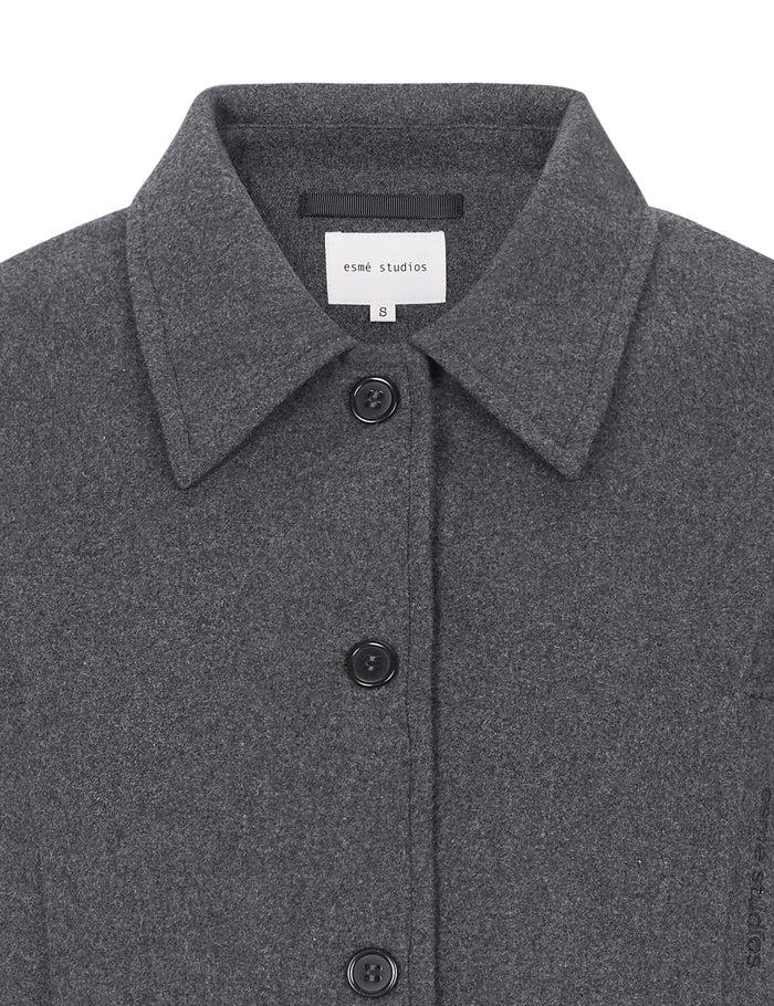 Esmé Studios ESBalmi Short Wool Jacket GRS - Gray Melange
