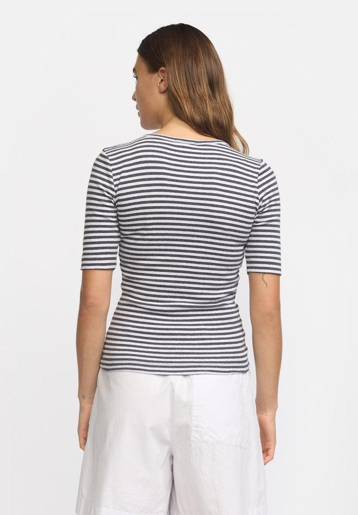 Esmé Studios ESBloom Stripe 2/4 T-shirt GOTS - Nine Iron