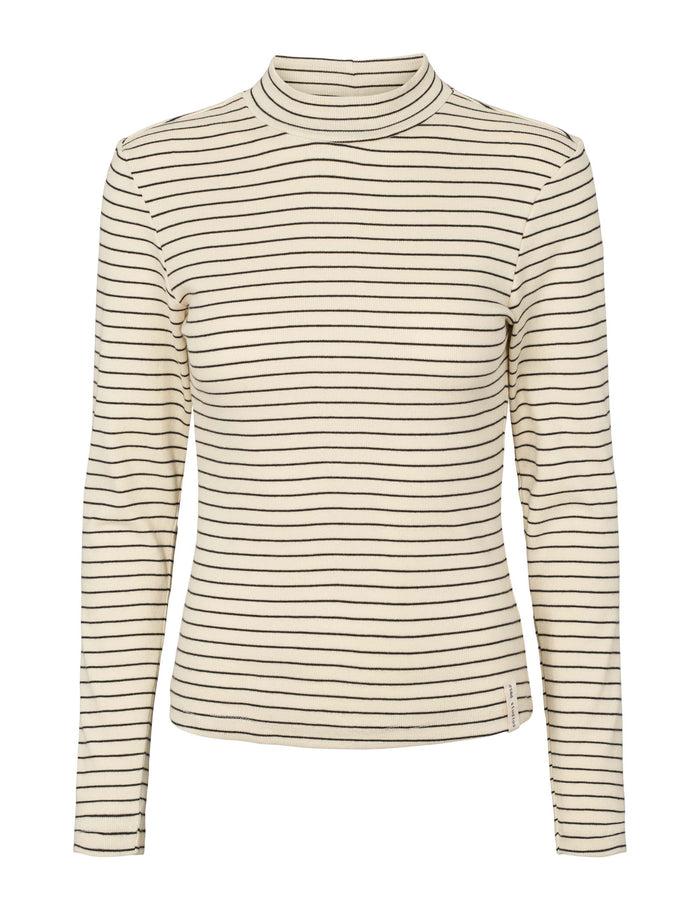 esmé studios ESBlossom Stripe LS Turtleneck GOTS - Flan