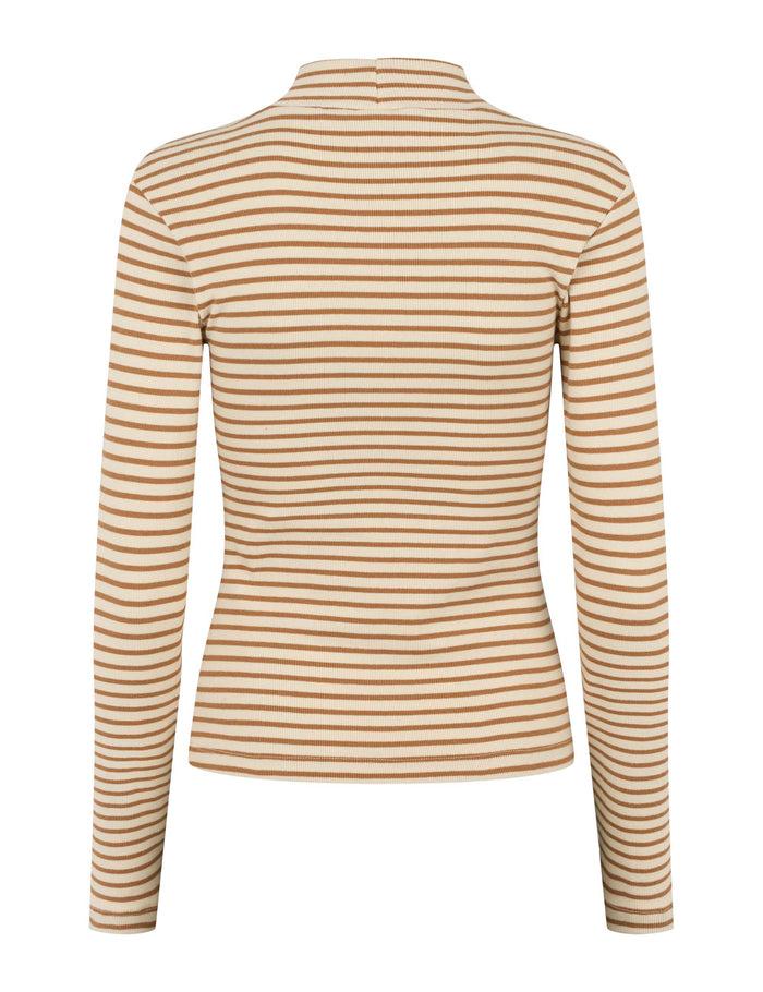 Esmé Studios ESBlossom Stripe LS Turtleneck GOTS - Fog
