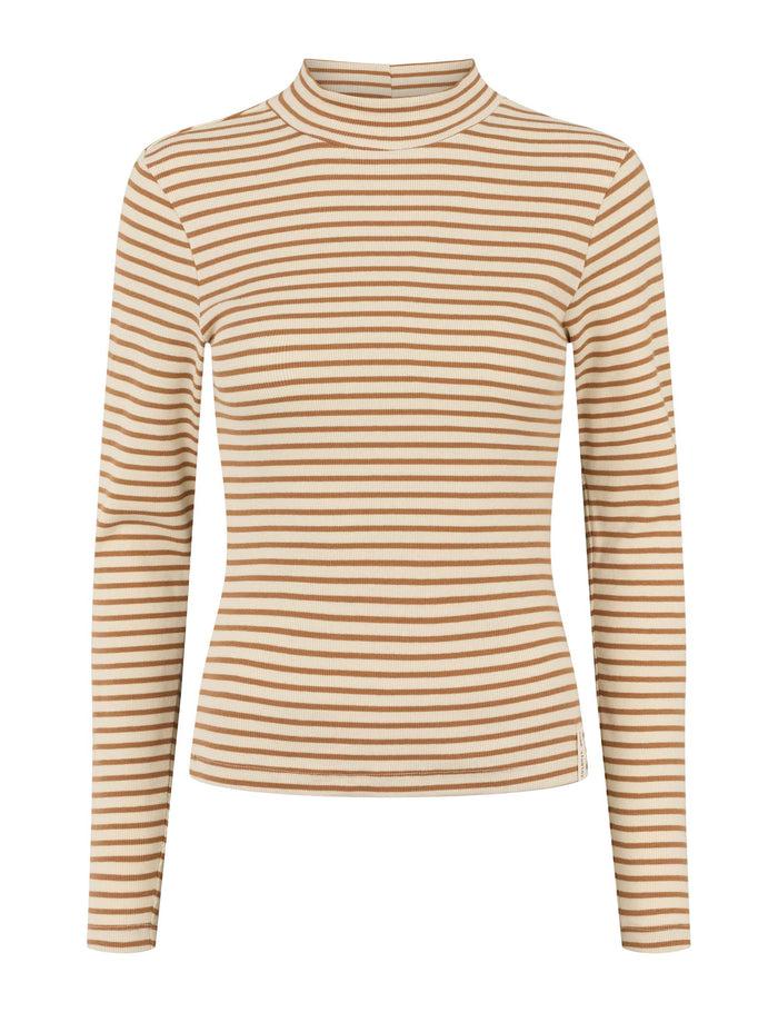 esmé studios ESBlossom Stripe LS Turtleneck GOTS - Fog