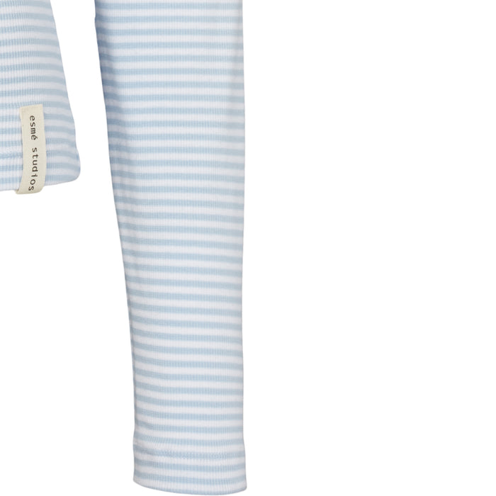 Esmé Studios ESBlossom Stripe LS Turtleneck GOTS - Kentucky Blue
