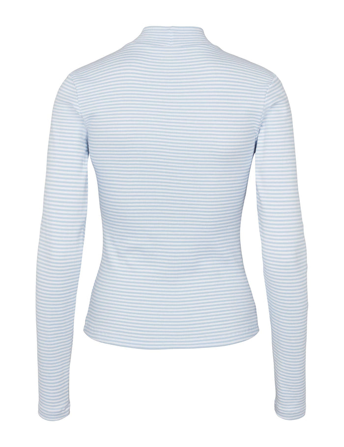 Esmé Studios ESBlossom Stripe LS Turtleneck GOTS - Kentucky Blue