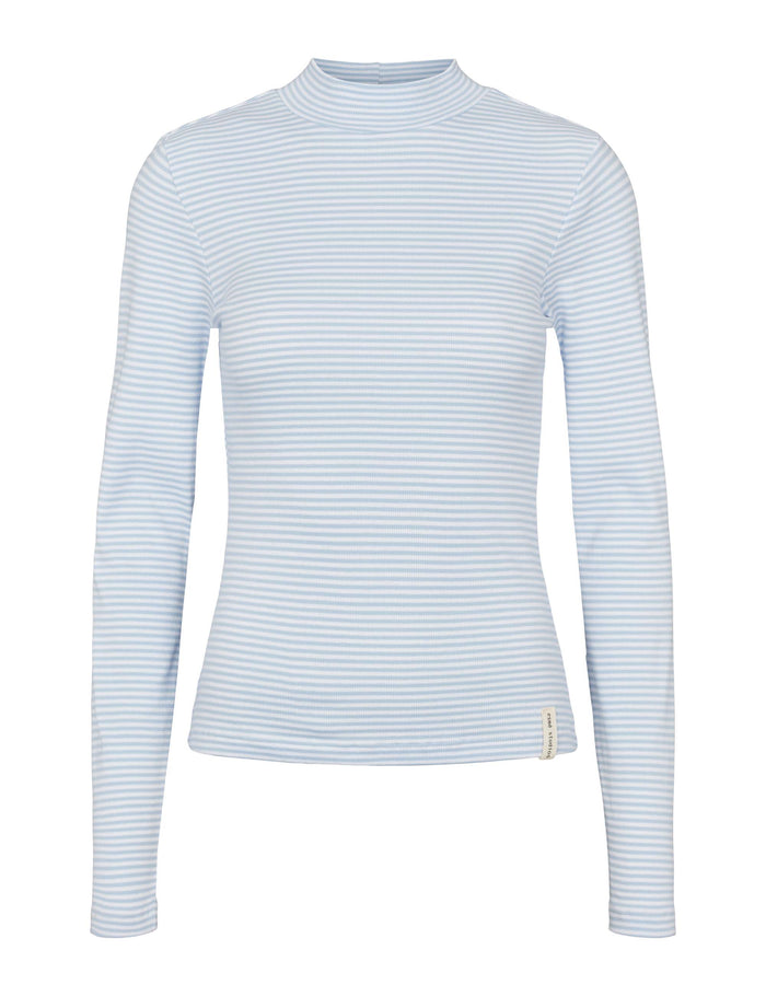 esmé studios ESBlossom Stripe LS Turtleneck GOTS - Kentucky Blue