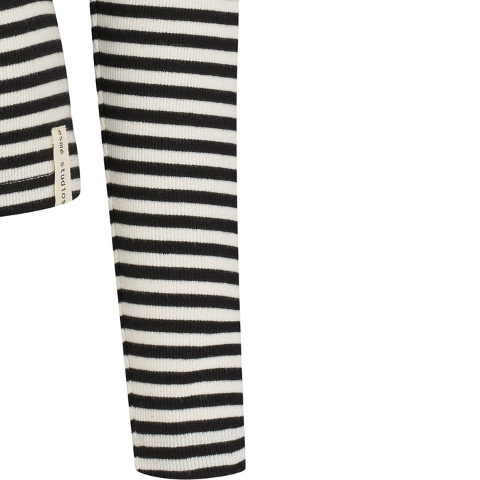 Esmé Studios ESBlossom Stripe LS Turtleneck GOTS - Snow White Black Stripe