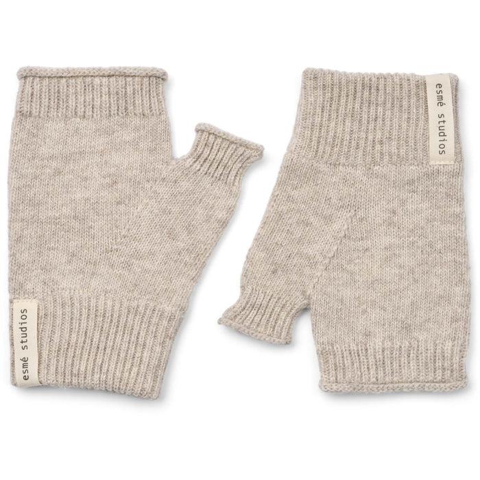 esmé studios ESElida Fingerless Gloves GOTS - Sand Melange