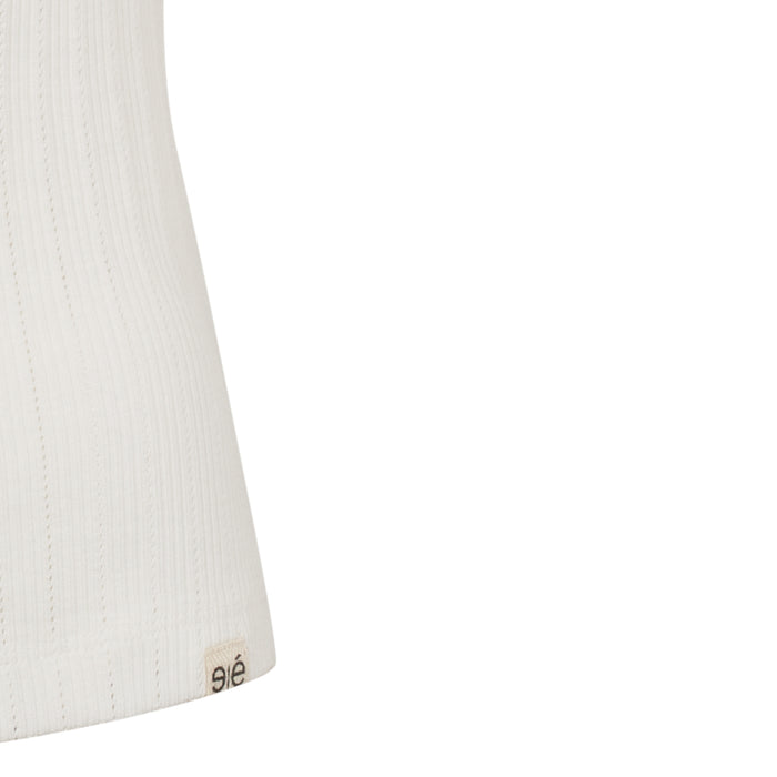 Esmé Studios ESElla Wide O-neck Top GOTS - Snow White