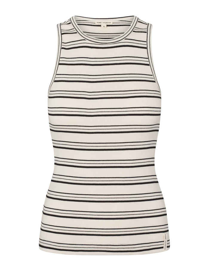 Esmé Studios Blossom Tank Top GOTS - Black Stripe