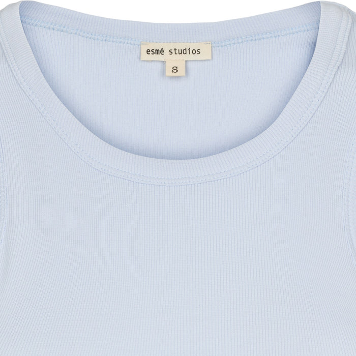 Esmé Studios Blossom Tank Top GOTS - Halogen Blue