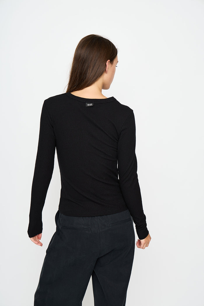 Esmé Studios ESAriel LS Top GOTS - Black